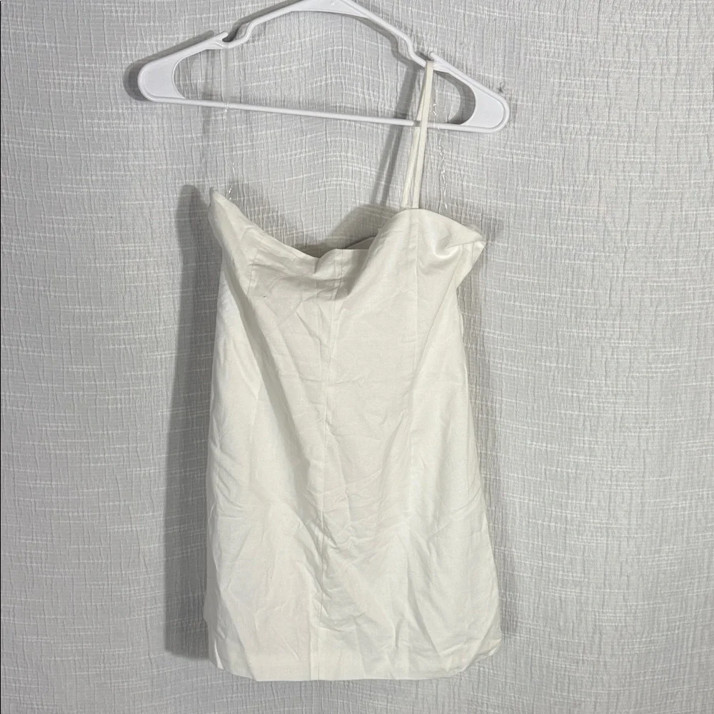 Peppermayo White elijah Mini Dress floral appliqué cotton sz 8 nwt - Picture 7 of 12